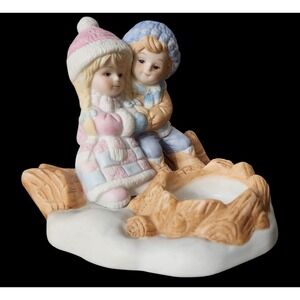 Winter Pond Collection "Warming Up" Votive Candle Holder Fireside Beacon Hill